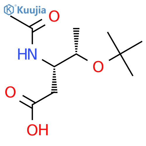 (3S,4S)-4-(tert-butoxy)-3-acetamidopentanoic acid structure