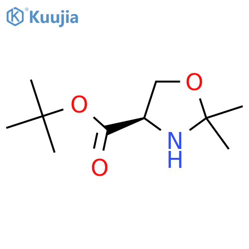 tert-butyl (4R)-2,2-dimethyl-1,3-oxazolidine-4-carboxylate structure