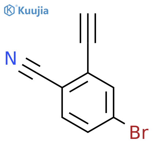 4-Bromo-2-ethynylbenzonitrile structure