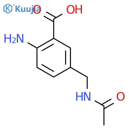 2-Amino-5-(acetamidomethyl)benzoic acid structure