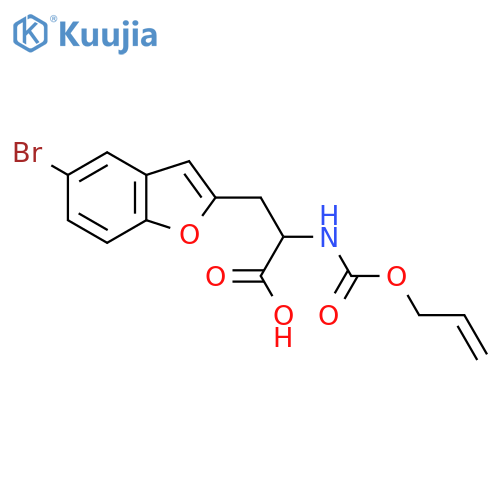 3-(5-Bromo-1-benzofuran-2-yl)-2-{[(prop-2-en-1-yloxy)carbonyl]amino}propanoic acid structure