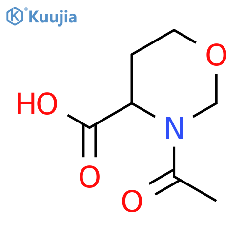 3-Acetyl-1,3-oxazinane-4-carboxylic acid structure