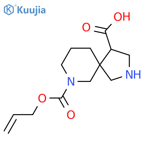 7-[(Prop-2-en-1-yloxy)carbonyl]-2,7-diazaspiro[4.5]decane-4-carboxylic acid structure