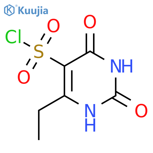 6-Ethyl-2,4-dioxo-1,2,3,4-tetrahydropyrimidine-5-sulfonyl chloride structure