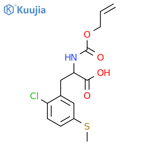 3-[2-Chloro-5-(methylsulfanyl)phenyl]-2-{[(prop-2-en-1-yloxy)carbonyl]amino}propanoic acid structure
