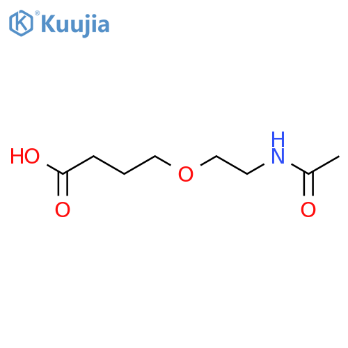 4-(2-Acetamidoethoxy)butanoic acid structure