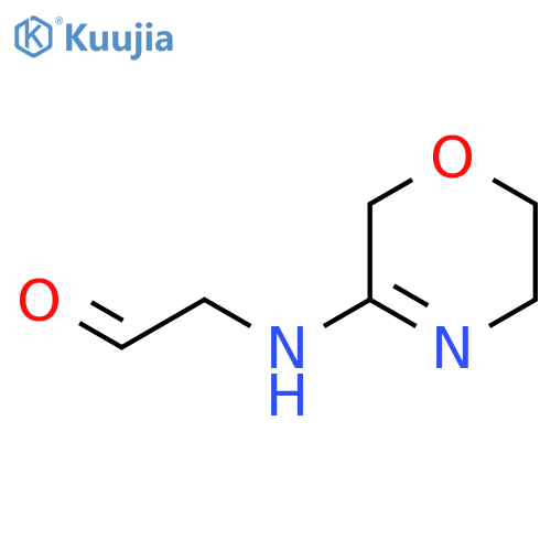 2-(5,6-dihydro-2H-1,4-oxazin-3-yl)aminoacetaldehyde structure