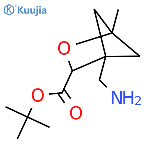 Tert-butyl 4-(aminomethyl)-1-methyl-2-oxabicyclo[2.1.1]hexane-3-carboxylate structure
