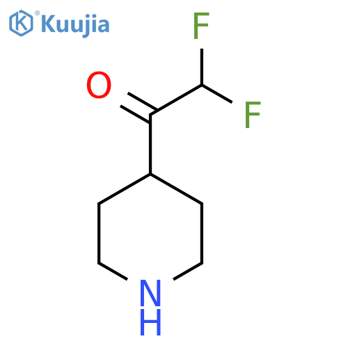 2,2-Difluoro-1-(piperidin-4-yl)ethan-1-one structure