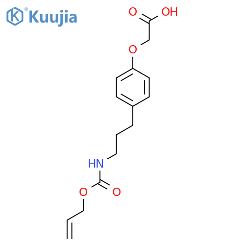 2-[4-(3-{[(Prop-2-en-1-yloxy)carbonyl]amino}propyl)phenoxy]acetic acid structure