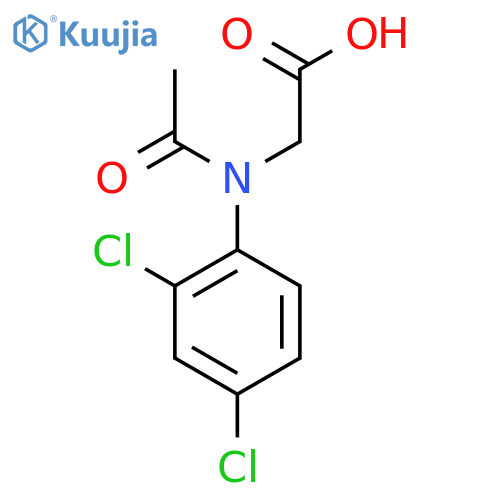 2-[N-(2,4-dichlorophenyl)acetamido]acetic acid structure