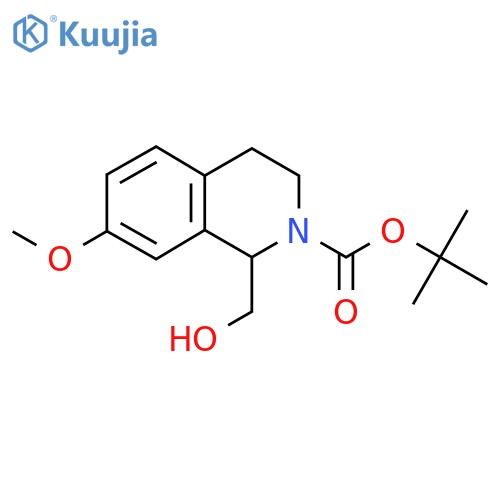 Tert-butyl 1-(hydroxymethyl)-7-methoxy-1,2,3,4-tetrahydroisoquinoline-2-carboxylate structure