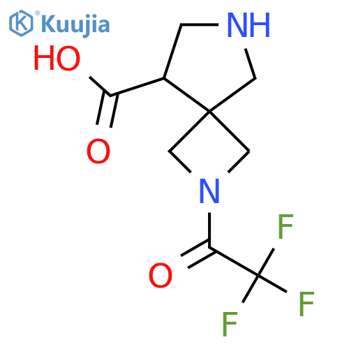 2-(2,2,2-Trifluoroacetyl)-2,6-diazaspiro[3.4]octane-8-carboxylic acid structure