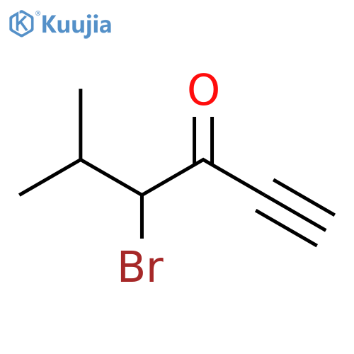 4-Bromo-5-methylhex-1-yn-3-one structure