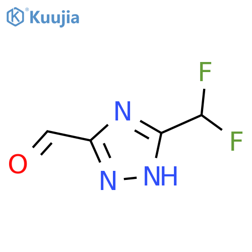 5-(difluoromethyl)-4H-1,2,4-triazole-3-carbaldehyde structure