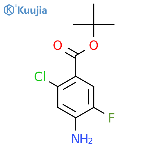 Tert-butyl 4-amino-2-chloro-5-fluorobenzoate structure