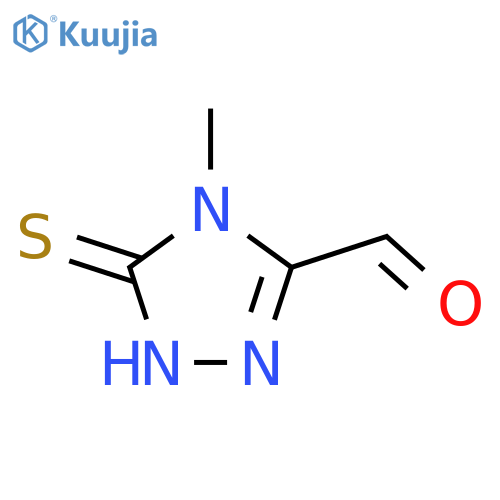 4-methyl-5-sulfanyl-4H-1,2,4-triazole-3-carbaldehyde structure