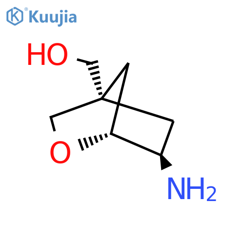rac-[(1R,4R,6R)-6-amino-2-oxabicyclo[2.2.1]heptan-4-yl]methanol structure