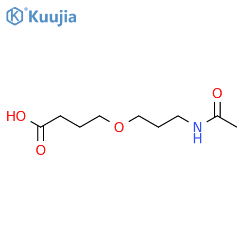 4-(3-Acetamidopropoxy)butanoic acid structure