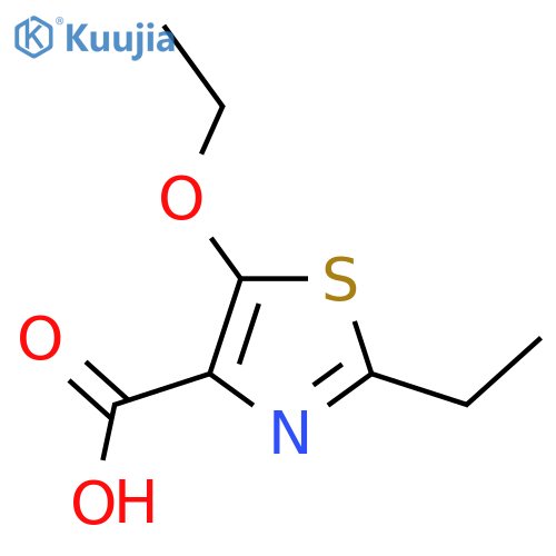 5-Ethoxy-2-ethyl-1,3-thiazole-4-carboxylic acid structure