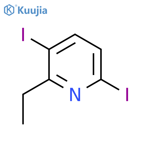 2-Ethyl-3,6-diiodopyridine structure