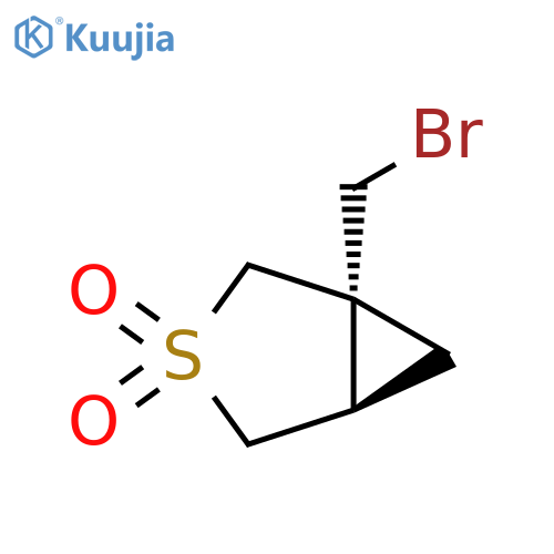 rac-(1R,5R)-1-(bromomethyl)-3lambda6-thiabicyclo[3.1.0]hexane-3,3-dione structure
