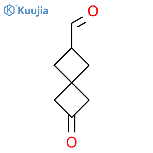 6-oxospiro3.3heptane-2-carbaldehyde structure