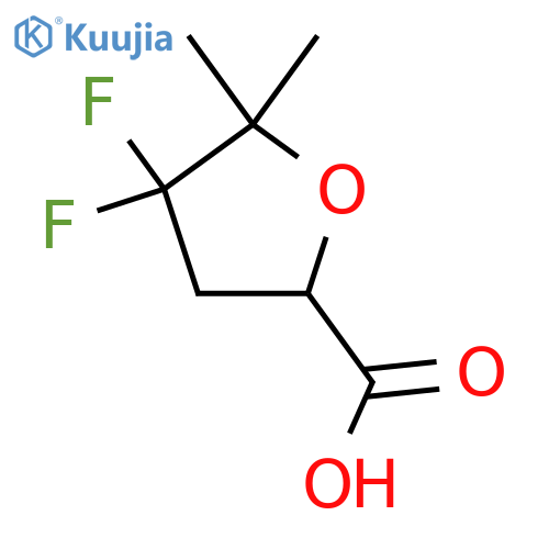 4,4-Difluoro-5,5-dimethyloxolane-2-carboxylic acid structure