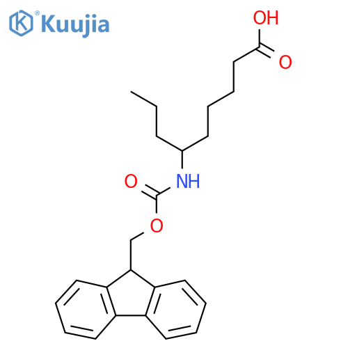 6-({(9H-fluoren-9-yl)methoxycarbonyl}amino)nonanoic acid structure
