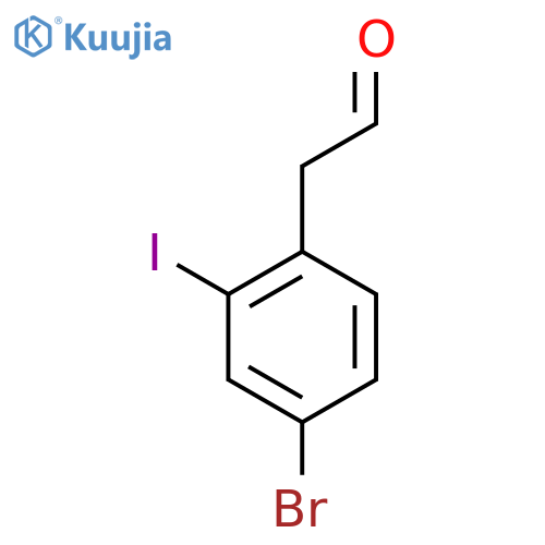 2-(4-Bromo-2-iodophenyl)acetaldehyde structure