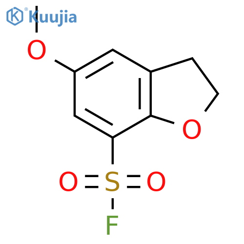 5-Methoxy-2,3-dihydro-1-benzofuran-7-sulfonyl fluoride structure