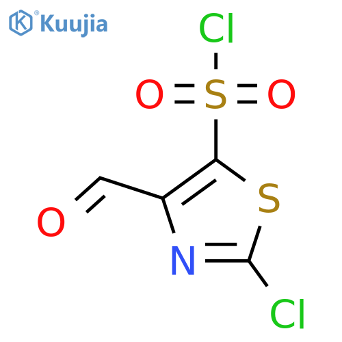 2-Chloro-4-formyl-1,3-thiazole-5-sulfonyl chloride structure
