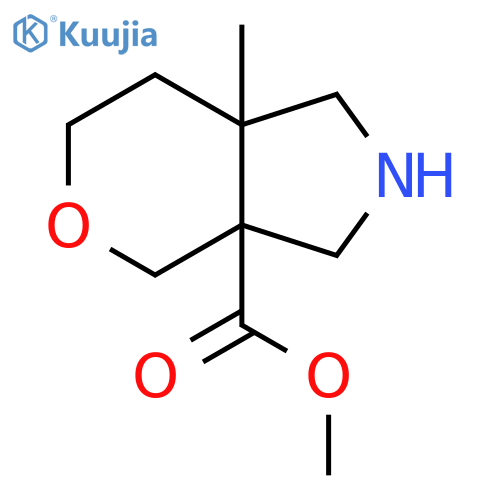 Methyl 7a-methyl-octahydropyrano[3,4-c]pyrrole-3a-carboxylate structure