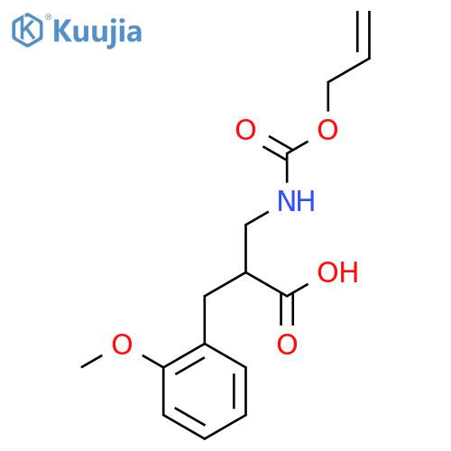 2-[(2-Methoxyphenyl)methyl]-3-{[(prop-2-en-1-yloxy)carbonyl]amino}propanoic acid structure