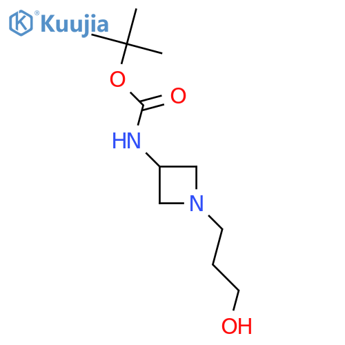 tert-butyl N-[1-(3-hydroxypropyl)azetidin-3-yl]carbamate structure
