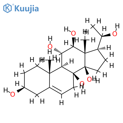 Pregn-5-ene-3,8,11,12,14,20-hexol,(3b,11a,12b,14b,20R)- (9CI) structure