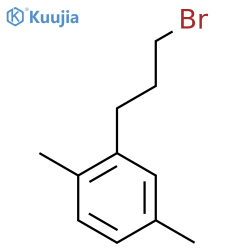 Benzene, 2-(3-bromopropyl)-1,4-dimethyl- structure