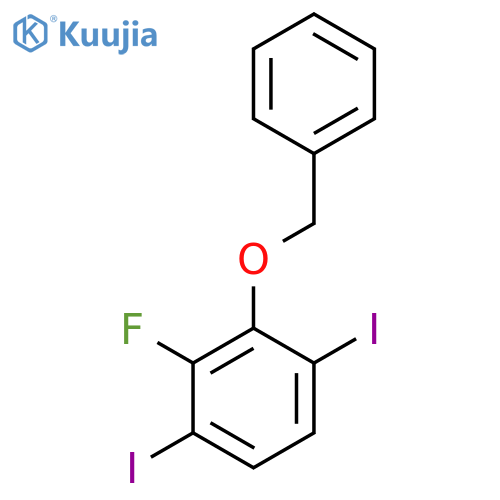 2-(Benzyloxy)-3-fluoro-1,4-diiodobenzene structure