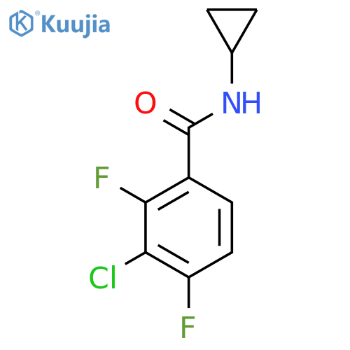 3-Chloro-N-cyclopropyl-2,4-difluorobenzamide structure