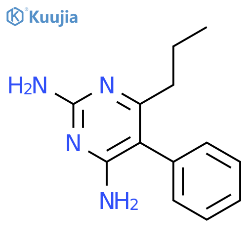 2,4-Pyrimidinediamine,5-phenyl-6-propyl- structure