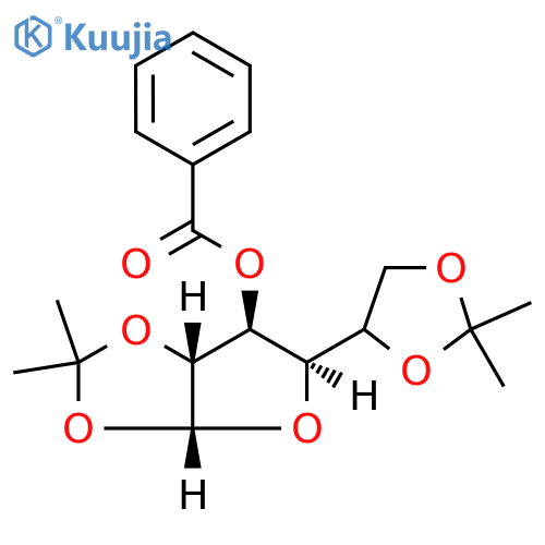(5xi)-1,2:5,6-Bis-O-(1-methylethylidene)-alpha-D-xylo-hexofuranose 3-benzoate structure