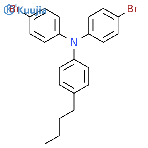 4-Bromo-N-(4-bromophenyl)-N-(4-butylphenyl)aniline structure