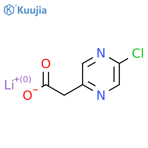 2-(5-Chloropyrazin-2-yl)acetic acid (lithium salt) structure