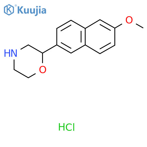 2-(6-Methoxynaphthalen-2-yl)morpholine hydrochloride structure