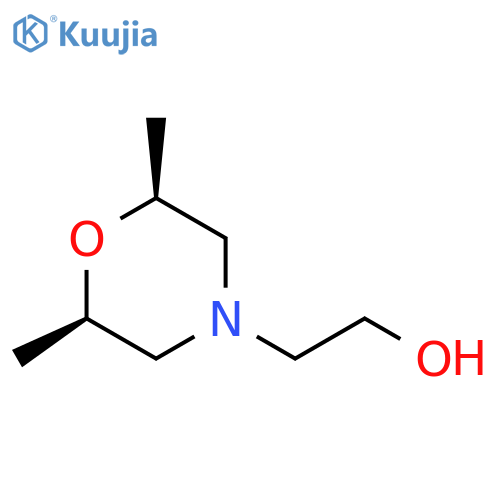 2-(2R,6S)-2,6-dimethylmorpholin-4-ylethan-1-ol structure