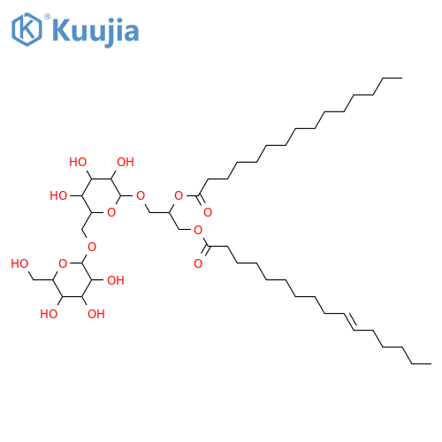 Glycerol 1,2-dialkanoates; Glycerol 1-(10Z-hexadecenoate) 2-pentadecanoate, 3-O-[β-D-Glucopyranosyl-(1→6)-β-D-glucopyranoside] structure