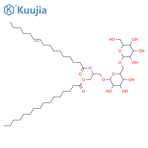 Glycerol 1,2-dialkanoates; Glycerol 1-hexadecanoate 2-(10Z-hexadecenoate), 3-O-[β-D-Glucopyranosyl-(1→6)-β-D-glucopyranoside] structure