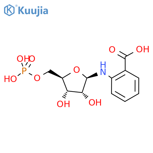 Benzoic acid, 2-​[(5-​O-​phosphono-​β-​D-​ribofuranosyl)​amino]​- structure