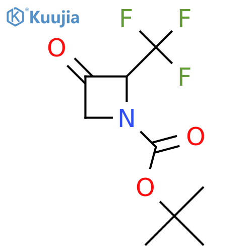 Tert-butyl 3-oxo-2-(trifluoromethyl)azetidine-1-carboxylate structure