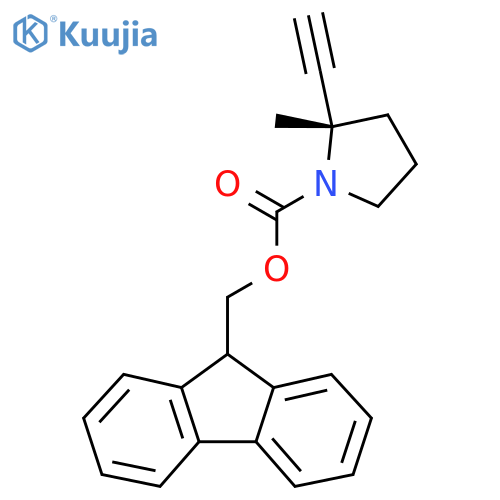 (9H-fluoren-9-yl)methyl (2S)-2-ethynyl-2-methylpyrrolidine-1-carboxylate structure